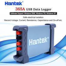 Цифровой регистратор данных Hantek 365A для ПК с USB, регистратор данных с bluetooth, мультиметр, измеритель напряжения, сопротивления току, температуры 2024 - купить недорого