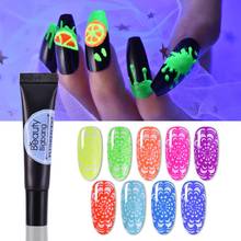 Beautybigbang 8ml Neon Stamping Gel Polish Fluorescent Soak Off Colorful Varnish Glow In The Dark For UV Light Nail Art Gel 2024 - buy cheap