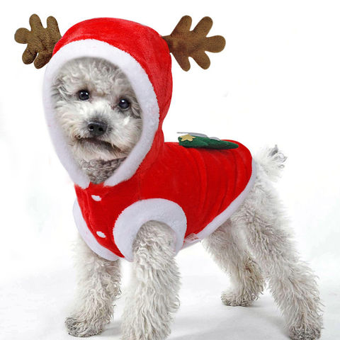 Рождественская Одежда для собак, зимняя одежда для собак, костюм Санты для маленьких собак, одежда для чихуахуа, Йорка для домашних животных, кошек, куртка, пальто, костюм для домашних животных 2022 - купить недорого