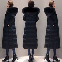 Peonfly 2020 moda feminina longo para baixo inverno casul parkas bolsos com capuz acolchoado longo para baixo acolchoado casaco com zíper novidades jaquetas 2024 - compre barato
