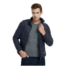 Jaqueta de algodão quente respirável e fina, casacas com capuz da moda casual masculinas, inverno 2020 2024 - compre barato
