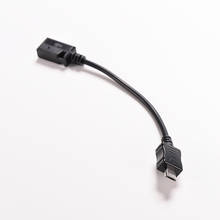 10cm Mini USB Female To Micro USB Male Connector Data Transfer Cable For Phones MP3 MP4 0.1M Black Color 2024 - buy cheap