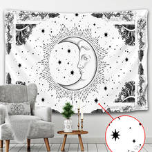 Black and white Mandala tapestry wall cloth Yoga Hippie background cloth witchcraft living room home decoration 2024 - buy cheap