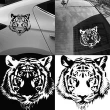 Calcomanía de vinilo con cabeza de tigre para motocicleta, pegatina con personalidad para estilizar el coche, 20x20cm 2024 - compra barato
