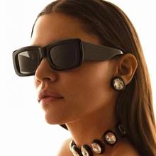 Óculos de sol quadrados femininos, óculos quadrados extragrandes de marca com armação retangular e leopardo uv400 2024 - compre barato