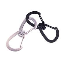 7cm stainless steel Carabiner Key Chain Clip  Camping Carabiner Keyring Snap Hook Outdoor hiking Travel Kit 2024 - buy cheap