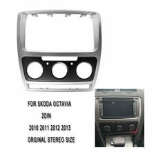 2 Din Car Radio Fascia Frame Panel DVD Dash Interior Trim for Volkswagen for VW Touran Caddy SEAT for Skoda Fabia Octavia 2 2024 - buy cheap