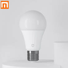 Xiaomi-lâmpada inteligente de led mijia, bluetooth, 5w, 2700-6500k, controlada por voz, ajustada, temperatura de cor, lâmpada inteligente 2024 - compre barato
