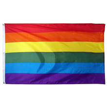 5 piezas de bandera LGBT de orgullo, banderas coloridas del arco iris, bandera del orgullo de poliéster de 90*150cm para viajes, fotografía, decoración y Gays 2024 - compra barato