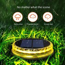 Luces de disco de energía Solar para exteriores, lámpara de tierra resistente al agua IP65, 17 LED, luz enterrada 2024 - compra barato