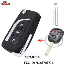 Mando a distancia con 3 botones para coche Lexus RX300 312-1999 FCC ID: N14TMTX-1, 2003 MHz, con Chip 4C, actualizado 2024 - compra barato