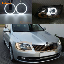 For SKODA SUPERB 2 II 3T FACELIFT 2013 2014 2015 Xenon headlight Excellent Ultra bright CCFL Angel Eyes Halo Rings kit 2024 - buy cheap