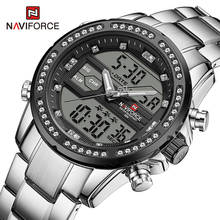 Luxury Brand NAVIFORCE Men Watch Analog Digital Watches Mens Stainless Steel Sport Waterproof Wristwatch Relogio Masculino 2020 2024 - buy cheap