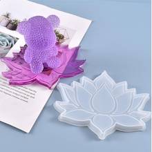 Transparent Silicone Mould Dried Flower Resin Decorative Craft DIY Lotus coaster Mold epoxy resin molds for jewelry 2024 - buy cheap