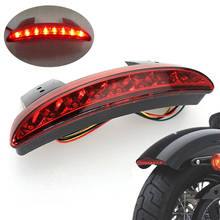 Vermelho traseiro fender tailing edge led luz da cauda de freio volta sinal luz para harley sportster xl 883 1200 peças da motocicleta 2024 - compre barato