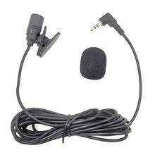Mini microfone de áudio profissional, microfone profissional com fio, entrada de 3.5mm, mini microfone estéreo com plug externo para câmera de placa de som de pc 2024 - compre barato
