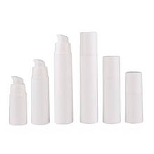 20pcs Airless Pump Bottle White Cosmetic Packaging Empty Sample Container Lotion Plastic Vacuum Emulsion Tube 15ml 30ml 50ml 2024 - buy cheap