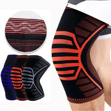 High Elastic Bandage Compression Knee Brace Sports Running Crossfit Bodybuilding Gym Knee Protectors Pads Sleeves Nylon Knitted 2024 - buy cheap