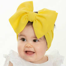 Turban Bows Headband For Baby Headwraps 18 Colors Elastic Toddler Nylon Headwear Girls Hair Accessories Bow Headband 2024 - buy cheap