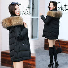Duck Down Jackets Winter Coat Women Real Raccoon Fur Collar Long Coats Korean Parkas Mujer 2020 Chaqueta Mujer MY1487 2024 - buy cheap