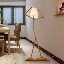 Nordic Wood Fabric Stand Light For Living Room Bedroom Study Art Deco Lighting Japanese Style Creative DIY Wooden Floor Lamps 2024 - buy cheap