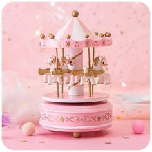 Wind Up Carousel Toy Clockwork Toy Carousel Music Box Party  Birthday Toy Christmas Gift For Children Kids Adult Girlfriends 2024 - buy cheap