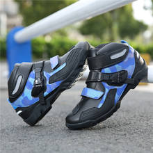 Мужские ботинки для езды на мотоцикле, обувь для езды на велосипеде 2024 - купить недорого