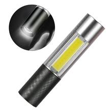 USB Mini Rechargeable Flashlight With Lithium Battery Strong Light Pocket-Sized COB Work Light LED Torch Waterproof Flashlight 2024 - buy cheap