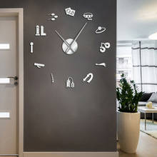 Creative DIY Wall Clocks Large Wall Clock 3D Acrylic Mirror Stickers Living Room Quartz Needle Europe horloge Home Decoration 2024 - buy cheap