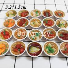 2pcs 1/6 Scale Miniature Chinese Rice Cuisine Dessert Noodles Food Dollhouse Decor Pretend food for bjd blyth doll Kitchen Toys 2024 - buy cheap