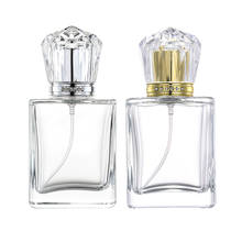 Nbyaic 50 Uds cuadrado botella de Perfume de vidrio 50ml portátil 100ml botella transparente de Perfume dispensado vacío botella de Spray 2024 - compra barato