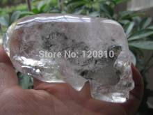 1.19lb cuarzo fantasma NATURAL cristal cráneo tallado curación 542g 2024 - compra barato
