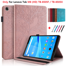 Funda con relieve para tableta Lenovo Tab M8 HD, cubierta con soporte, TB-8505F TB, X8505 F L, 8,0 pulgadas, regalo 2024 - compra barato