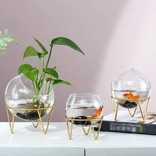 Nordic Creative Hydroponic Flower Transparent Glass Vase Living Room Desktop Decoration Goldfish Bowl Decoration 2024 - buy cheap