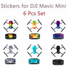 6 Pcs Set Protective Film PVC Stickers for Mavic Mini Waterproof Scratch-proof Decals Full Cover Skin Accessories 2024 - buy cheap