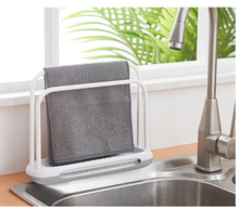 Kitchen Dishcloth Holder For Towel Rag Hanger Sink Sponge Holder Rack Shelf For Bathroom Dish Cloth Detachable Organizer JU32609 2024 - buy cheap