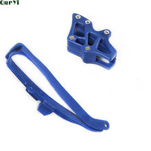 Corrente da motocicleta slider + guia chian guarda kits para yamaha yz125 yz250 wr250f wr250f yz250f yz450f yz wr 125 250 450 f 2024 - compre barato