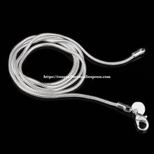 2MM Silver Plated Lobster Clasp Snake Copper Chain 16 18 20 22 24 inch Pick Size For Jewelry Making DIY 2024 - buy cheap