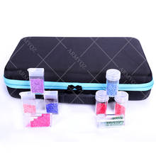 70 Bottles Round Diamond Painting Box Tool Container Storage Box Carry Case Holder Hand Bag Zipper Design Shockproof Durable 2024 - buy cheap