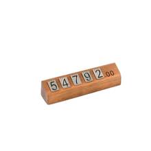 Bloques de montaje de cubos de números de precio de madera, palo combinado de números, dígitos, etiqueta, signo, reloj, joyería, Pop, precios, marco de soporte de exhibición 2024 - compra barato