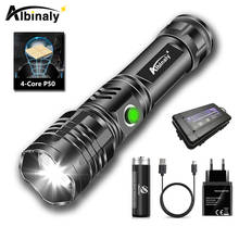 Powerful XHP50 LED Flashlight USB Rechargeable 18650 Led Torch 5 Modes Zoom Camping Lantern Portable Waterproof Bicycle Light 2024 - buy cheap