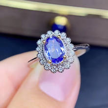 Wedding Ring Tanzanite ring Free shipping Real and natural tanzanite 925 sterling silver Fine women jewelry 2024 - buy cheap
