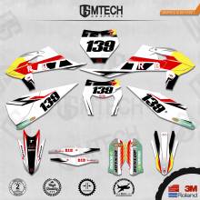 DSMTECH Customized Team Graphics Backgrounds Decals 3M Custom Stickers For 2019-2020 SXF 2020-2021EXC 011 2024 - buy cheap