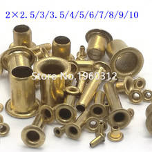 Remache de latón hueco de doble cara, M2(d) x 500/2,5, 5/3/3 (L)mm, nuevo/sin cobrizo, PCB vias nails/latón Com, 4/5 Uds. 2024 - compra barato