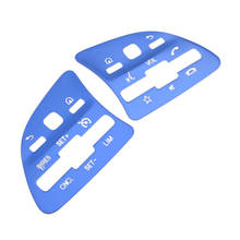 Embellecedor decorativo para botones de volante de coche, color azul, para Mercedes Benz A, C, E, GLB, GLC, GLE, clase 2020, 1 par 2024 - compra barato