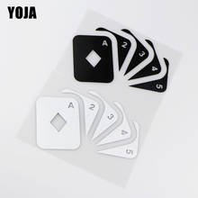 YOJA-Juego de póker de 16x11,5 cm, juego de cartas, creativo, decorativo, motocicleta, coche, pegatina, ZT4-0190 2024 - compra barato
