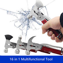 16 in 1 Outdoor Camping Multifunctional Tool Axe Hammer Car Stainless Steel folding Knife Vehicle Emergency Tool Screwdriver 2024 - buy cheap
