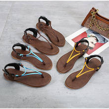 Women's Sandals Summer Flip Flops 2021 Clip Toe PU Leather Ladies Shoes Casual Beach Flat Shoes Female Sandalias Plus Size 35-43 2024 - buy cheap