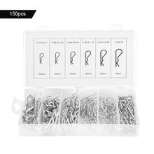 150Pcs/Lot R Cotter Pins Tractor Pin Clips with Plastic Box Split-Cotter Pins Assortment Kit Fastener Pins Cotters R Type Pins 2024 - buy cheap