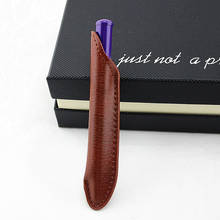 Free Shipping New Creative Metal Ballpoint Pen Luxury Business Gift Leather bag Writing Ballpoint Pen Gift 2024 - buy cheap